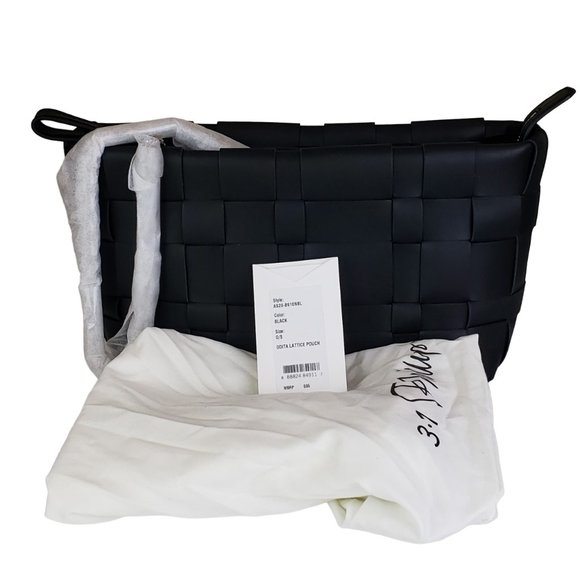 3.1 Phillip Lim Black Odita Lattice Pouch Shoulder Bag NWT - Picture 3 of 14